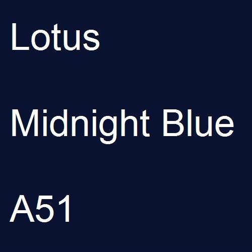 Lotus, Midnight Blue, A51.